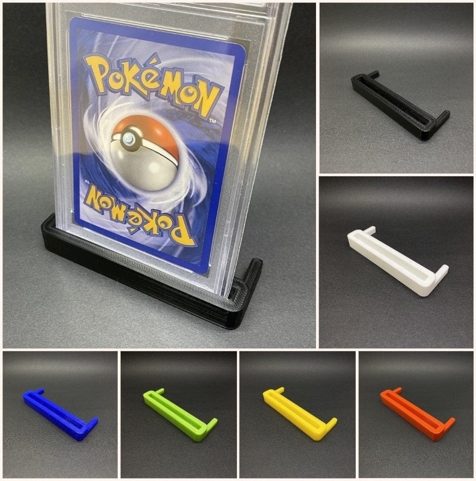 PSA Card Holder Display - 3D PRINTED - Pokemon & Basketball Trading Card Collectibles Display Stand