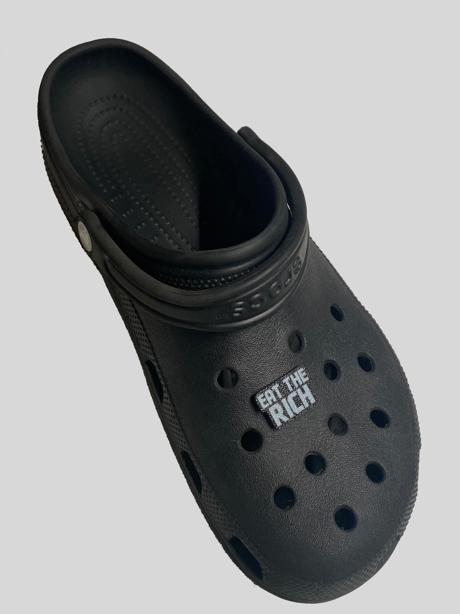 Eat The Rich Croc Charm: 3D Printed Jibbitz